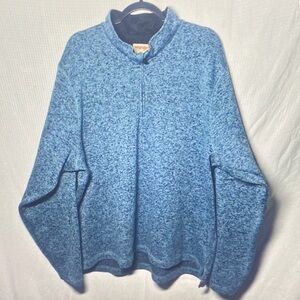 Wrangler Men's Blue Zip-Up Sweater